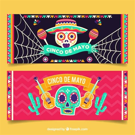 Free Vector | Cinco de mayo banners