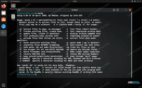 How To Unzip A Zip File From Command Line And GUI LinuxConfig