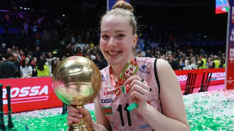 Amazing Haak Mvp In Coppa Italia Final Conegliano Vs Milano Lega