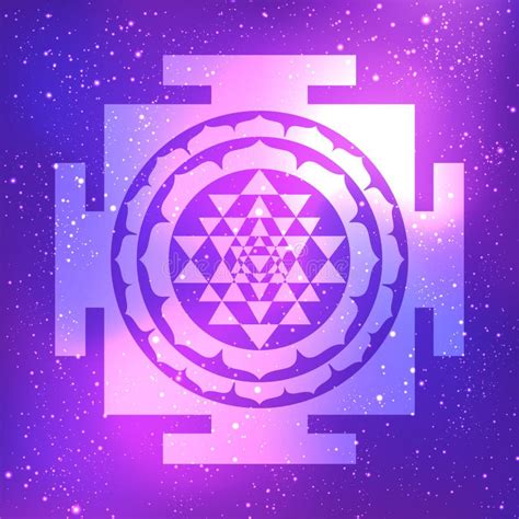 El Sri Yantra O Sri Chakra Forma De Diagrama Místico Escuela Shri