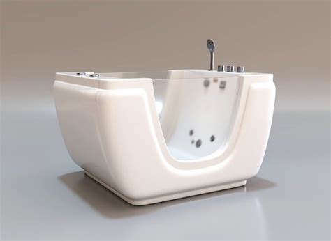 3D model Jacuzzi bath tub with two faucets VR / AR / low-poly | CGTrader