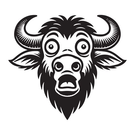 American Bison Face Logo American Buffalo Clipart Buffalo