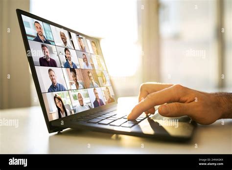Work From Home Video Conference Webinar Call Stock Photo Alamy