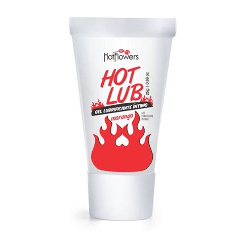 Gel Lubrificante Beijável Hot LUB Sabor Morango Hot Flowers Shopee Brasil