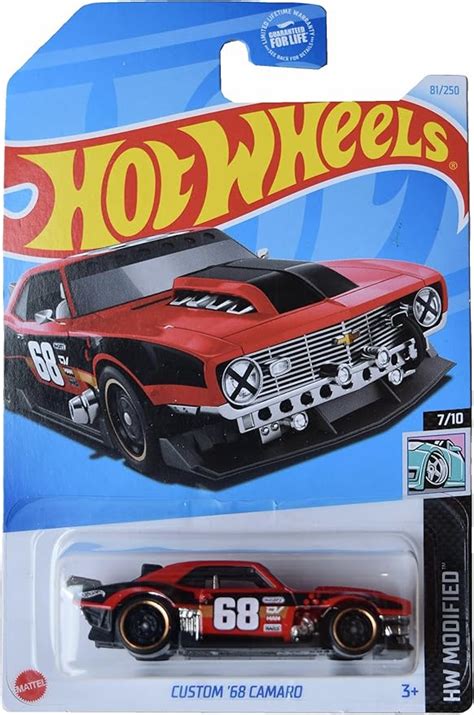 Amazon Matchbox Hot Wheels Custom Camaro HW Modified Red Black Toys