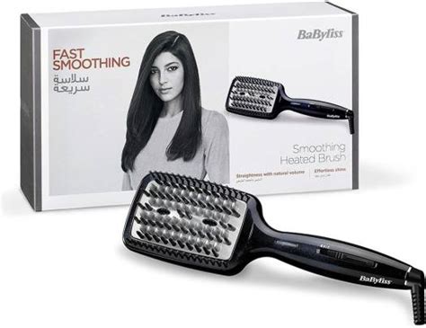 BaByliss Hair Straightening 3D Tech Hot Brush Versatile Styling Up To 200C 3 Heat Settings