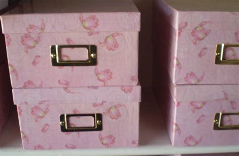 Cute Pink File Boxes Project Idea