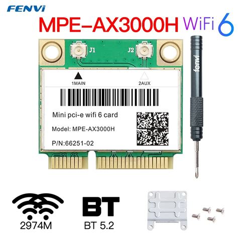 Fenvi Carte R Seau Half Mini Pci E Sans Fil St Rilisation De La Carte