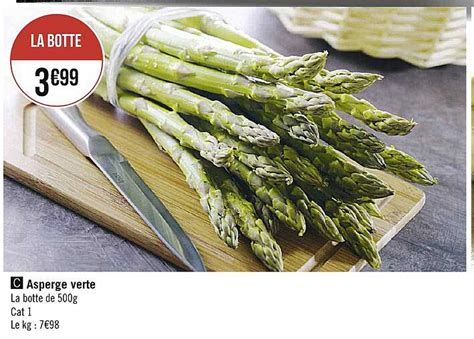 Promo Asperge Verte Chez Spar