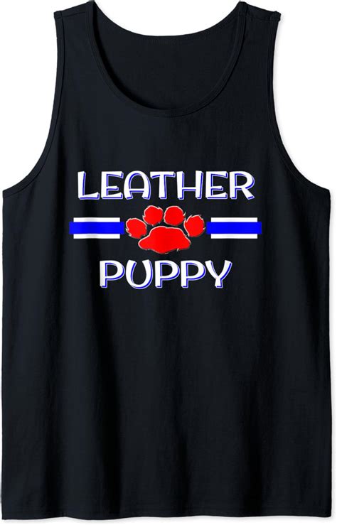 Amazon BDSM Leather Puppy Fetish Pride Gay Pup Play Dom Sub Fetish Tank Top Clothing