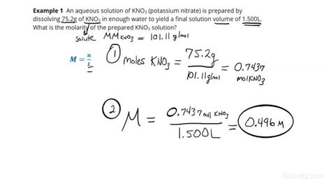Calculate Molarity With Grams
