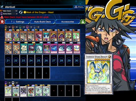 Stardust Dragon Deck Duel Link Yu Gi Oh Online