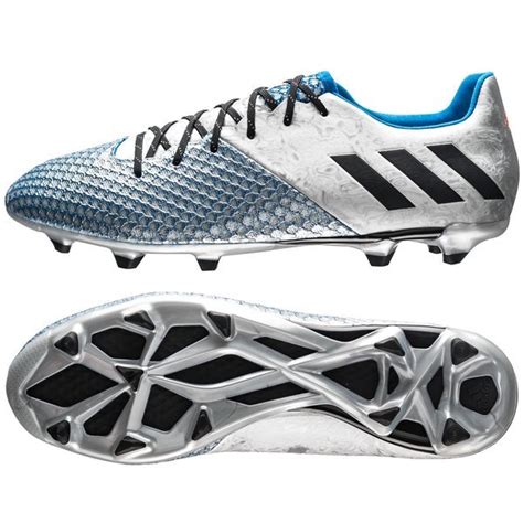 adidas Messi 16.2 FG/AG Silver Metalic/Core Black/Shock Blue | www.unisportstore.com