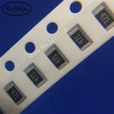 200PCS 1206 470R 470 ohm Marking 471 Thick film general purpose chip ...