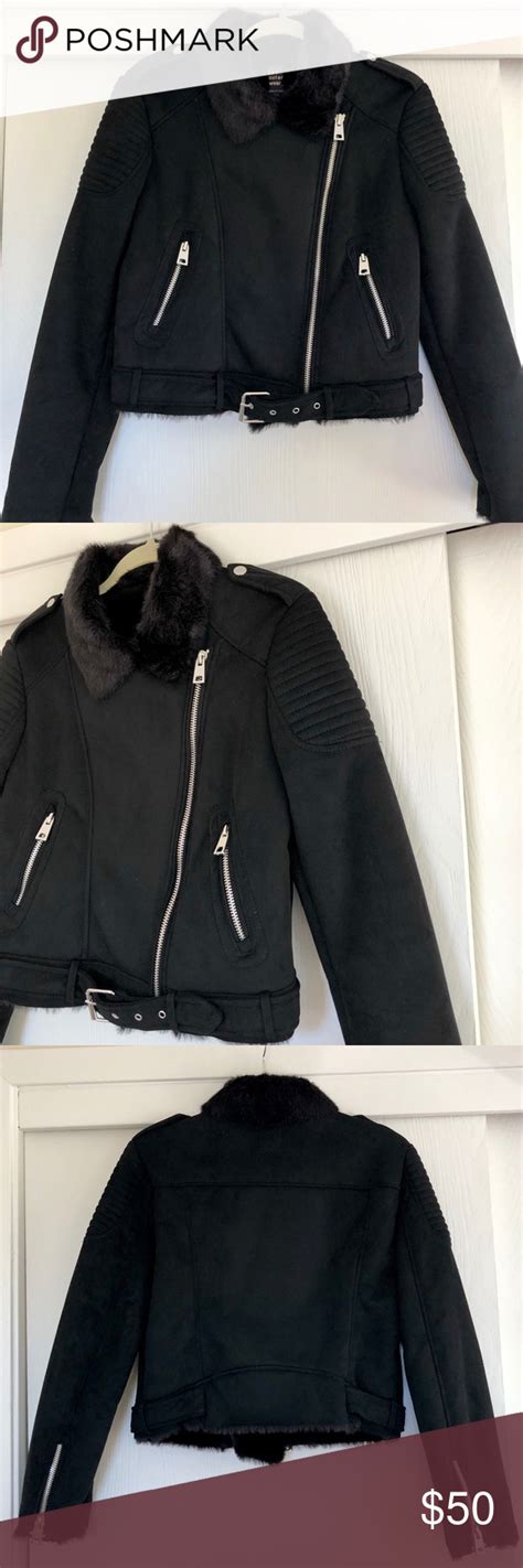 Zara TRF Outerwear faux suede & fur jacket | Outerwear, Jackets, Zara ...