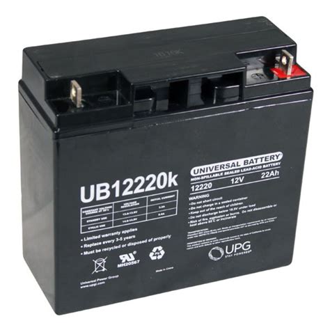 Sla 12220 Universal 12 Volt 22 Ah Sealed Battery Ub12220