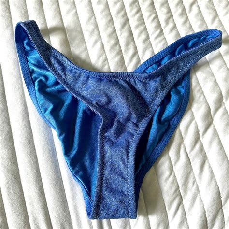 Blue Sparkle Triangl Bikini Mica Style This Bikini Depop
