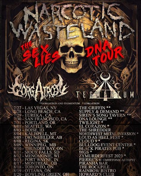 Apocalyptic Rites Blog Jutro Startuje Sex Lies DNA Tour