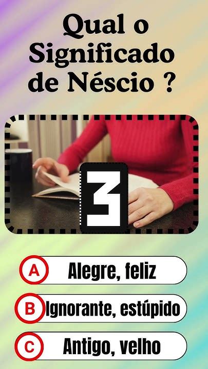 Qual O Significado Da Palavra Néscia