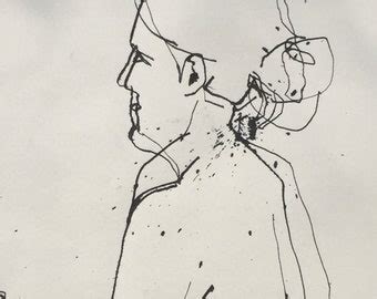 Pen And Ink Nude Etsy