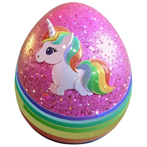 Premium Vector A Rainbow Egg With A Rainbow On The Top