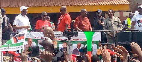 Mahama NDC Executives Embark On 24 Hour Economy Walk In Kumasi