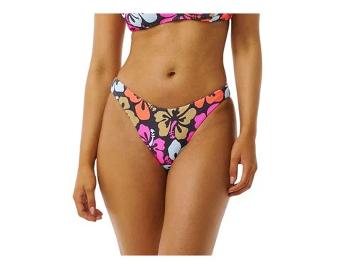 Rip Curl Hibiscus Heat Hi Cut Cheeky Coverage Bikini Bottom Hobie Surf Shop