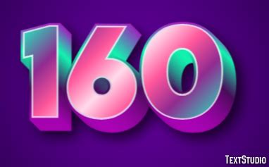 text effect  logo design number