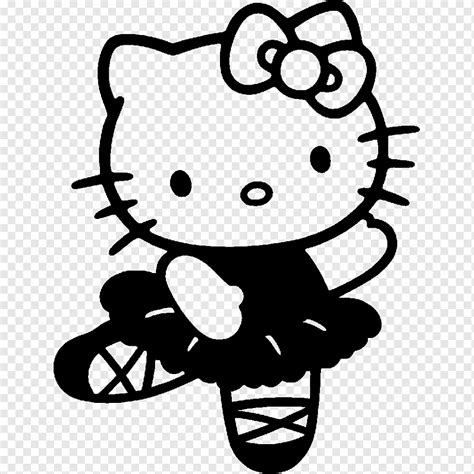 Hello Kitty Black White