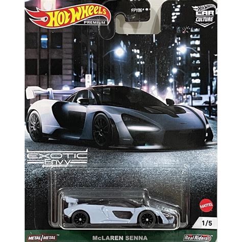 風火輪 Hot Wheels 異國情調 EXOTIC ENVY 膠胎 麥拉侖 洗拿 McLAREN SENNA 蝦皮購物