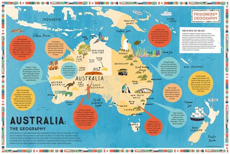 Prisoners of Geography Australia Educational Wall Map