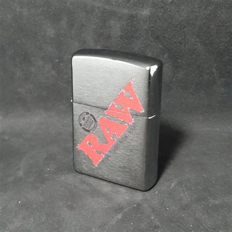 Raw Zippo Lighter Silver With Logo R420 Supplies