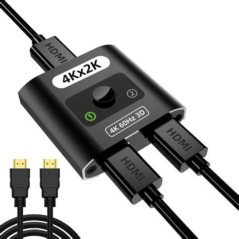 Hdmi Switch 1 In 2 Out 2 In 1 Out Hdmi Selector 4 K 60 Hzno External