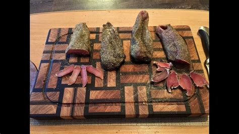 Бастурма из куриной грудки и грудки индейки,простой рецепт вяленого ...