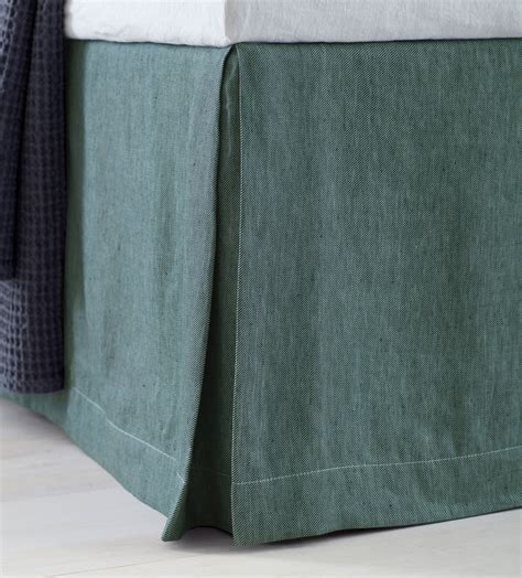 Darkest Spruce Twill Cotton/Linen Valance | Secret Linen Store