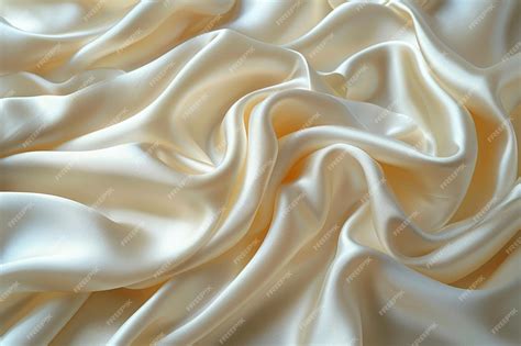 White Silk Brocade Texture Background Premium Ai Generated Image