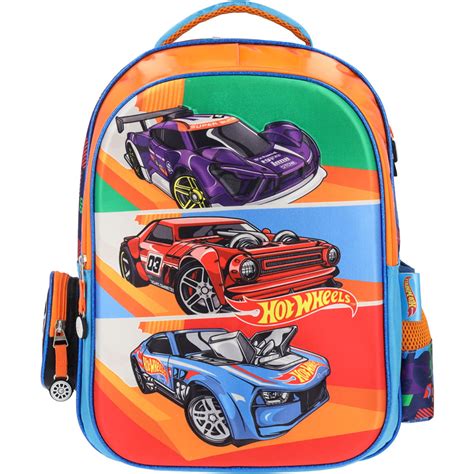 Mochila Hot Wheels Azul Yadatex Escolar Papelería Lumen