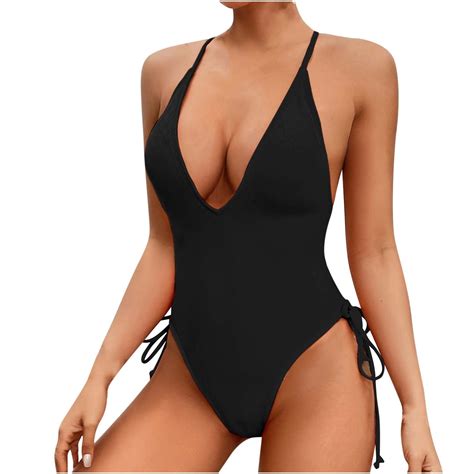Beai Black Sexy Swimsuit Piece Womens Bikini Set With Cover Up Swimwear For Women Tummy