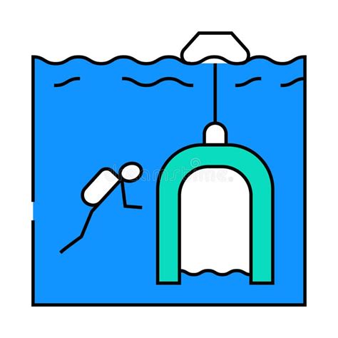 Diving Bell Icon Color Illustration Stock Vector Illustration Of