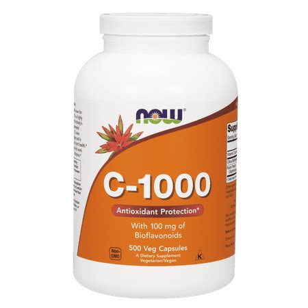 NOW C-1000 Capsules, 500 Ct - Walmart.com