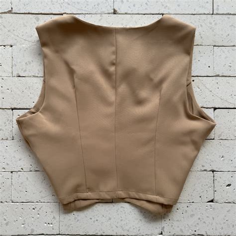 CONJUNTO ALFAIATARIA CALÇA PANTALONA E COLETE LUXO NUDE Dondoca Moda Feminina