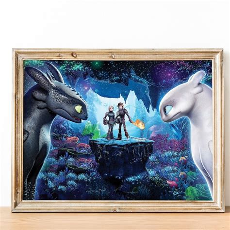 Light Fury Poster Etsy