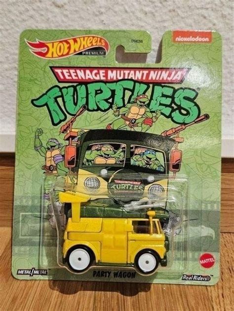 Hot Wheels Party Wagon Turtles Premium Real Riders Neu Und Originalverpackt In R Mlang