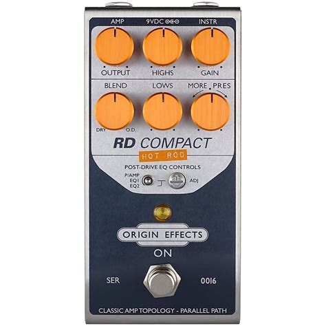 Origin Revivaldrive Compact Hot Rod Pedal Reverb