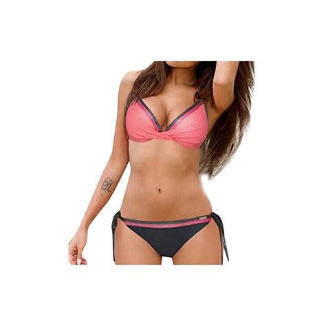 Lcpddajlspig Bikini Donna Mare Taglie Forti Imbottito Curvy Bikini