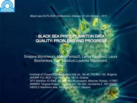 Ppt Black Sea Phytoplankton Data Quality Problems And Progress