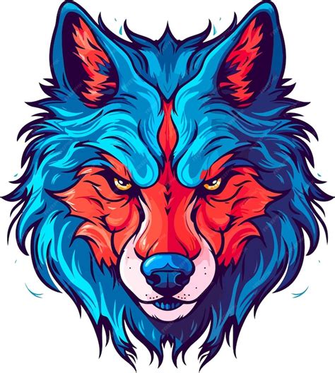 Premium Vector Wolf Head Vector Illustration