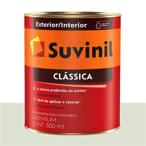 Tinta Clássica Fosca Suvinil Verde Crepom 800 Ml Loja Online Sa Tintas