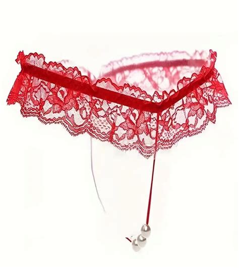 Pairs Sexy Lace Pearl Thong G String Panties Lingerie Underwear Crotchles Ebay