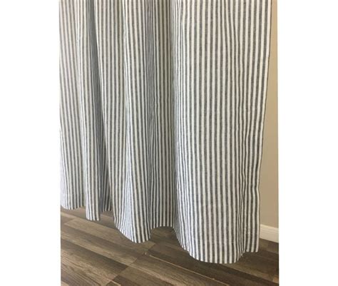 Slate Gray And White Striped Curtain Unlined Vertical Stripe Etsy Curtains Fabric Swatches